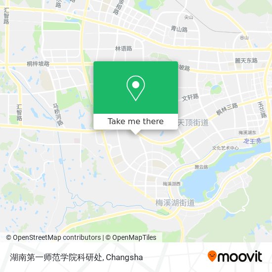 湖南第一师范学院科研处 map