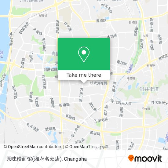 原味粉面馆(湘府名邸店) map