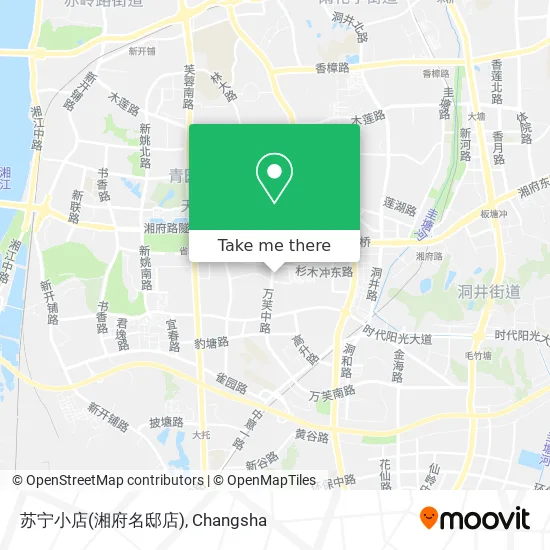 苏宁小店(湘府名邸店) map