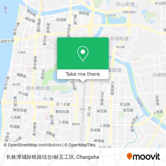 长株潭城际铁路综合I标五工区 map