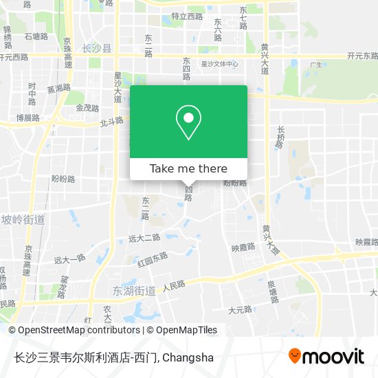 长沙三景韦尔斯利酒店-西门 map