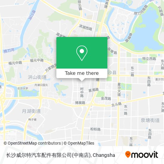 长沙威尔特汽车配件有限公司(中南店) map