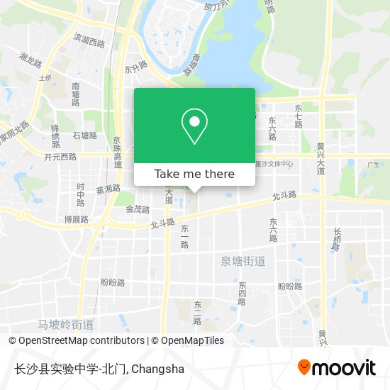 长沙县实验中学-北门 map