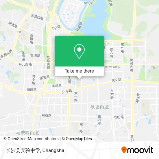 长沙县实验中学 map