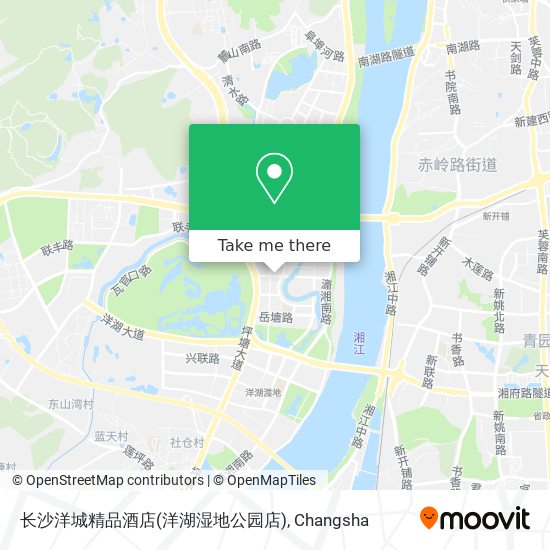 长沙洋城精品酒店(洋湖湿地公园店) map