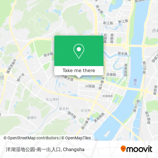 洋湖湿地公园-南一出入口 map