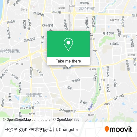 长沙民政职业技术学院-南门 map
