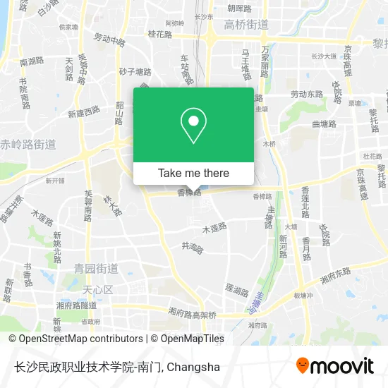 长沙民政职业技术学院-南门 map