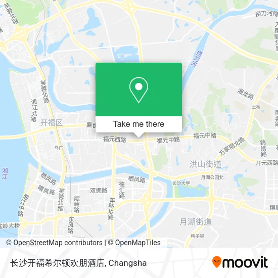长沙开福希尔顿欢朋酒店 map