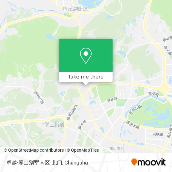 卓越·麓山别墅南区-北门 map