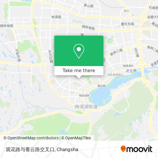 观花路与看云路交叉口 map