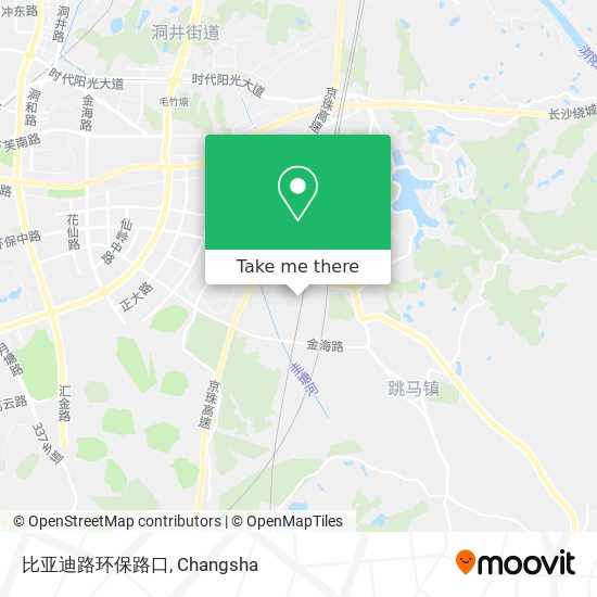 比亚迪路环保路口 map