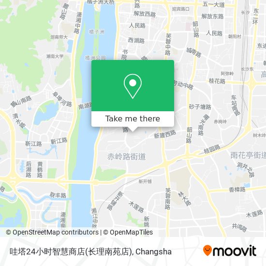 哇塔24小时智慧商店(长理南苑店) map