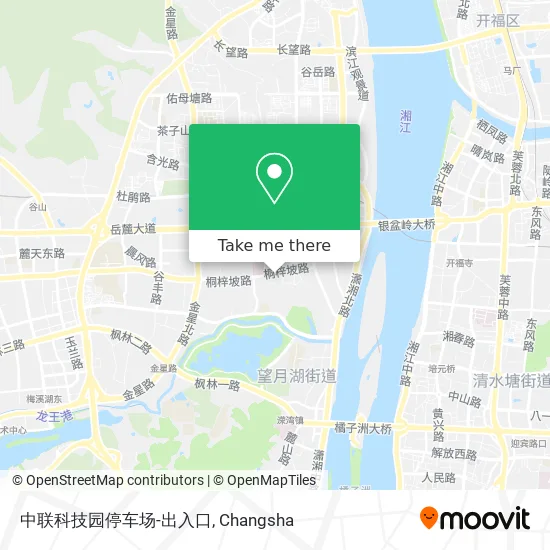 中联科技园停车场-出入口 map