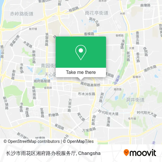 长沙市雨花区湘府路办税服务厅 map