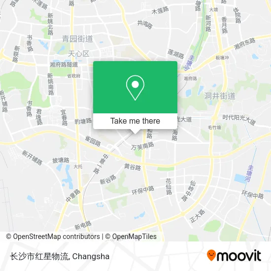 长沙市红星物流 map