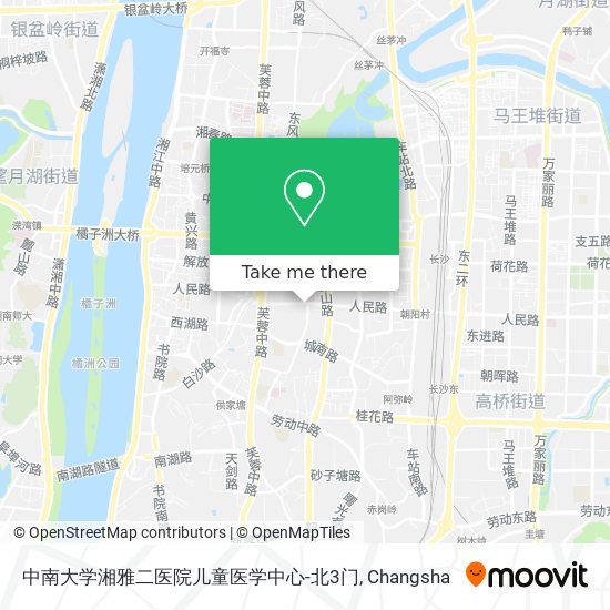 中南大学湘雅二医院儿童医学中心-北3门 map