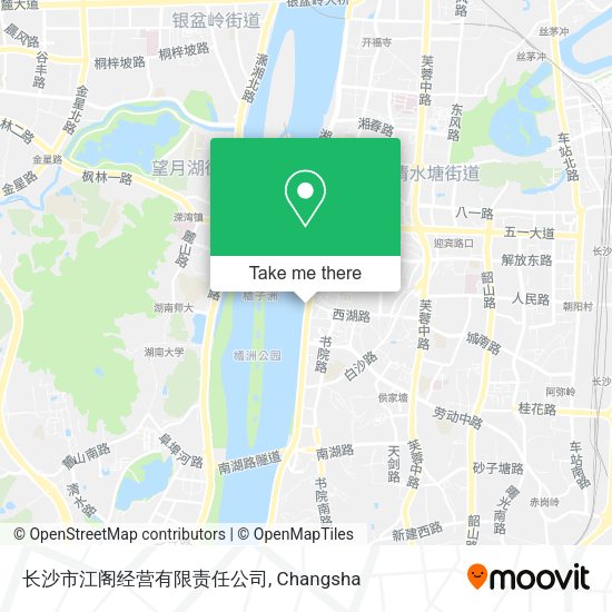 长沙市江阁经营有限责任公司 map