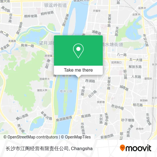 长沙市江阁经营有限责任公司 map