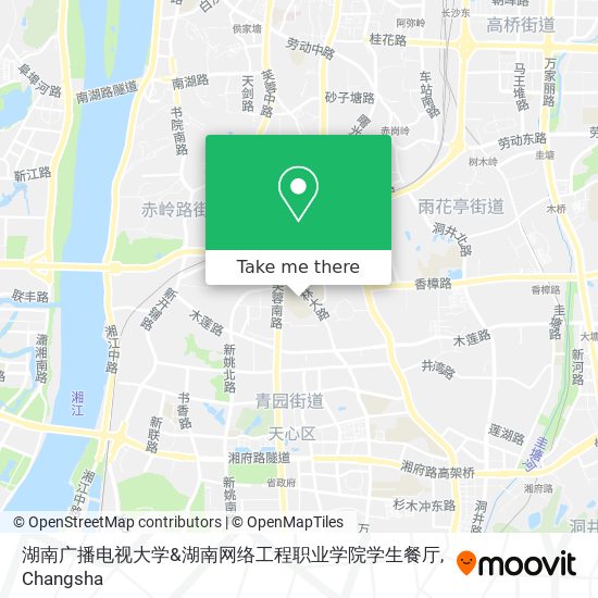 湖南广播电视大学&湖南网络工程职业学院学生餐厅 map