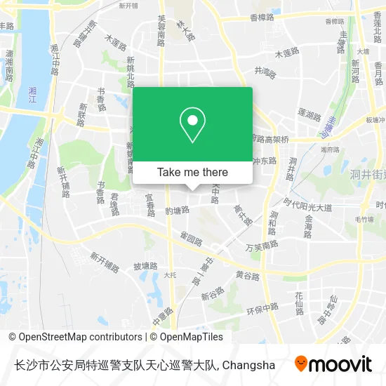 长沙市公安局特巡警支队天心巡警大队 map