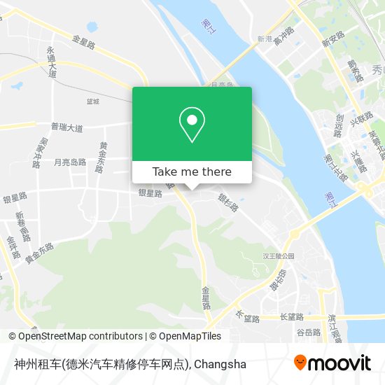 神州租车(德米汽车精修停车网点) map