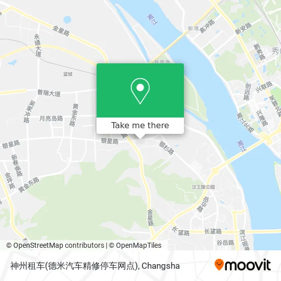 神州租车(德米汽车精修停车网点) map