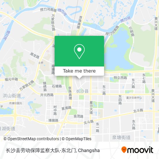 长沙县劳动保障监察大队-东北门 map