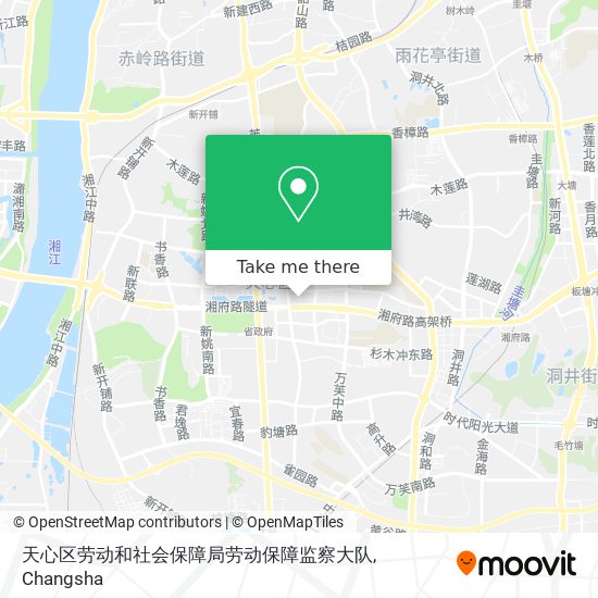 天心区劳动和社会保障局劳动保障监察大队 map