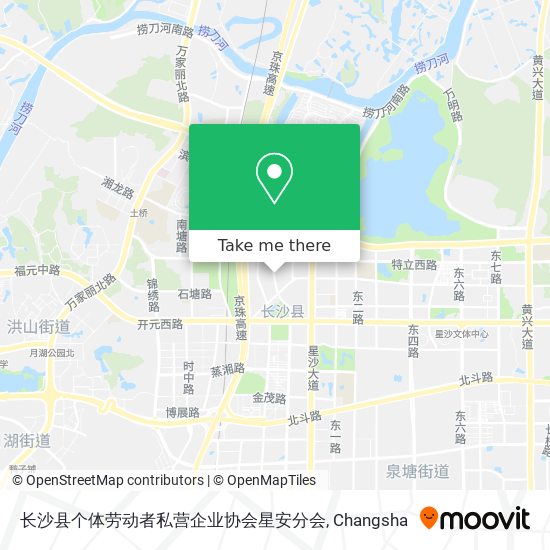 长沙县个体劳动者私营企业协会星安分会 map