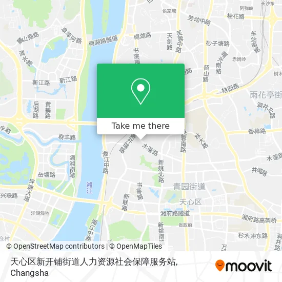 天心区新开铺街道人力资源社会保障服务站 map