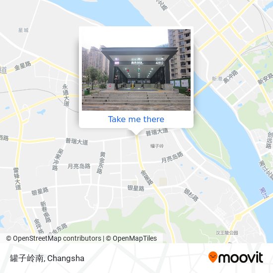 罐子岭南 map
