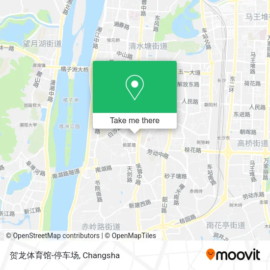 贺龙体育馆-停车场 map