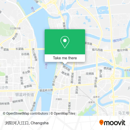浏阳河入江口 map