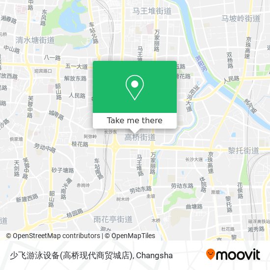 少飞游泳设备(高桥现代商贸城店) map