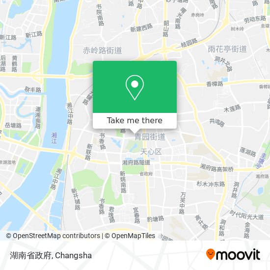 湖南省政府 map