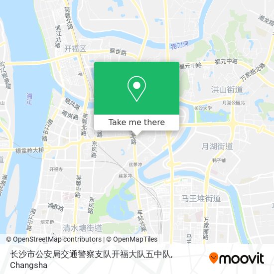 长沙市公安局交通警察支队开福大队五中队 map