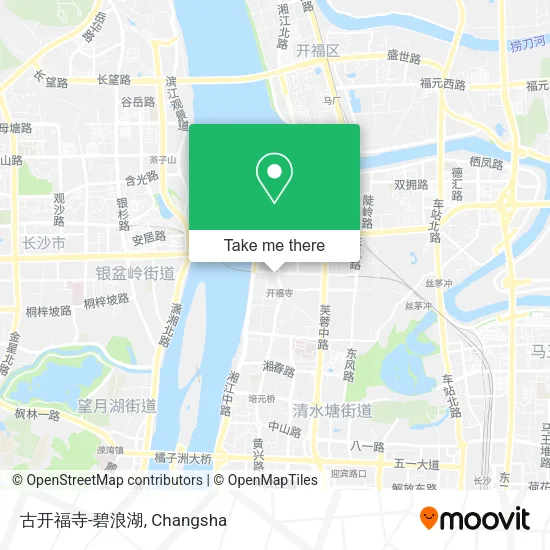 古开福寺-碧浪湖 map