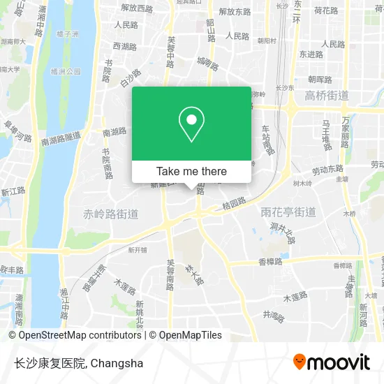 长沙康复医院 map