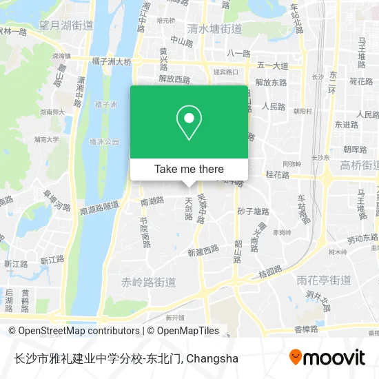 长沙市雅礼建业中学分校-东北门 map