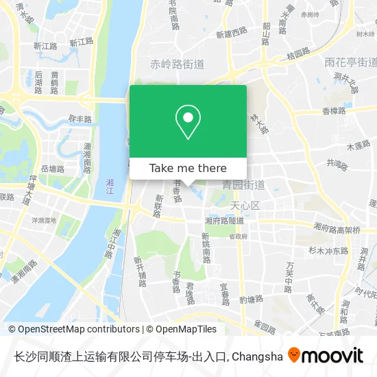 长沙同顺渣上运输有限公司停车场-出入口 map