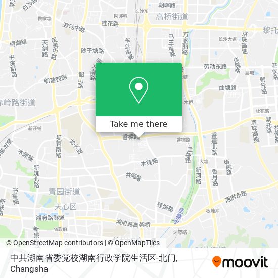 中共湖南省委党校湖南行政学院生活区-北门 map
