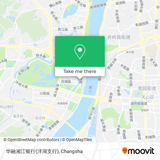 华融湘江银行(洋湖支行) map