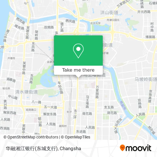 华融湘江银行(东城支行) map