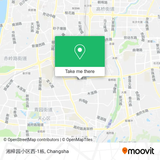 湘樟园小区西-1栋 map