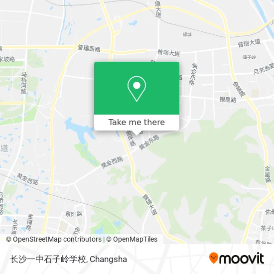 长沙一中石子岭学校 map