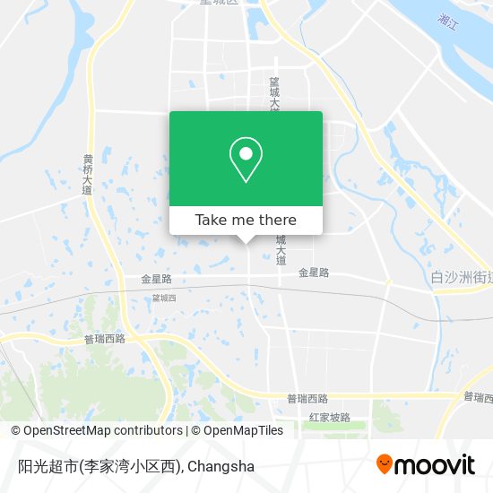阳光超市(李家湾小区西) map