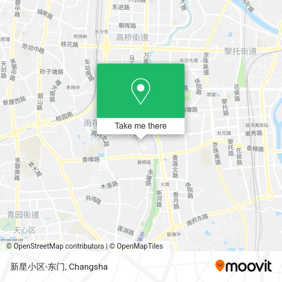 新星小区-东门 map