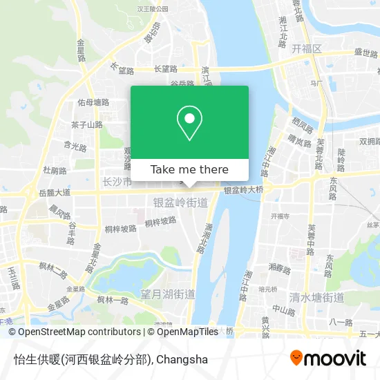 怡生供暖(河西银盆岭分部) map