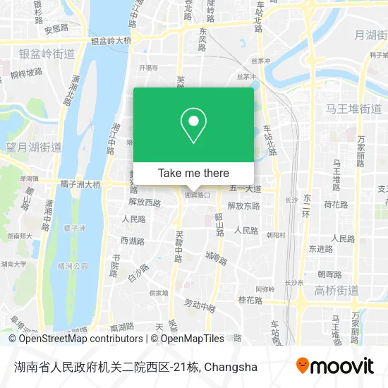 湖南省人民政府机关二院西区-21栋 map